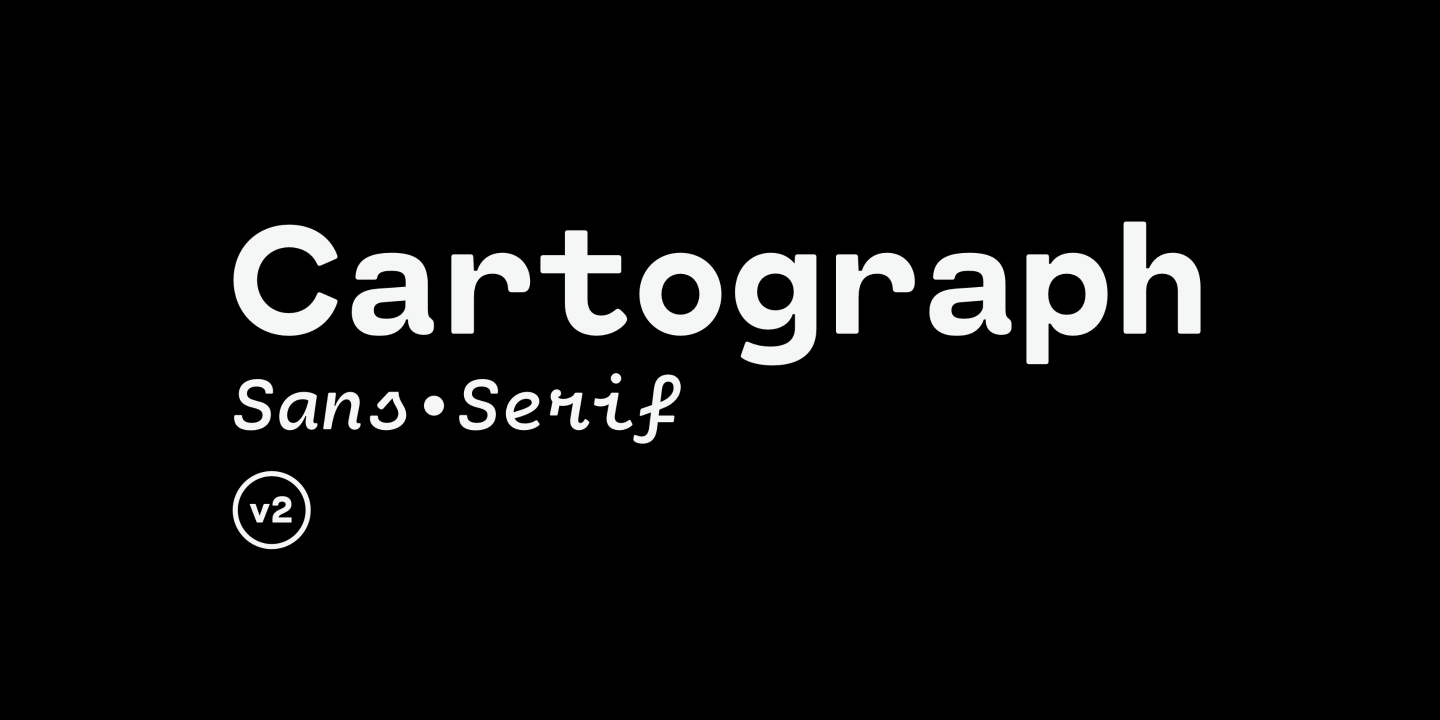 Пример шрифта Cartograph CF #1